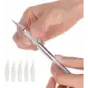 Kretuar Bıçağı + 5 ad.Yedek Bıçak Deri El Aleti