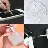 Kretuar Bıçağı + 5 ad.Yedek Bıçak Deri El Aleti