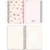 Matt Notebook B5 17x24 cm Spiralli Lastikli Kareli Tarihsiz Not Defteri Kalp Kurabiyeler