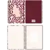 Matt Notebook B5 17x24 cm Spiralli Lastikli Düz, Çizgisiz Tarihsiz Not Defteri Fiyonklar