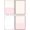 Matt Notebook B5 17x24 cm Spiralli Lastikli Düz, Çizgisiz Tarihsiz Not Defteri Fiyonklar
