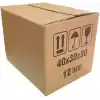 12 Desi Çift Oluklu Karton Koli 40x30x30 cm 10 Adet