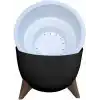 ToXA 10 Litre 32cm Küre Saksı Ayaklı Delikli Süzgeçli Plastik Çiçek Saksısı Antrasit