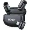 BOYA Mini 2 AI Kablosuz Yaka Mikrofonu Type-C Mat Siyah - SKU02