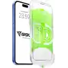 Babilden iPhone 16 Pro/17/17 Pro İle Uyumlu Ekran Koruyucu Hizalama Aparatlı Takılırken Camın Altında Kesinlikle Toz Bırakmayan Darbelere Karşı Ekstra Dayanıklı Temperli Kırılmaz Cam Koruma