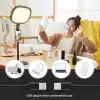 Coverzone Beyaz Sarı Led Aydınlatma Video ve Fotoğraf Çekimi için Sürekli Işık Youtuber Twich Yayın Işığı Ürün Göresel Fotoğraflama Tripodlu Aydınlatma 23cm SY-039 (SY-039)