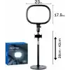 Coverzone Beyaz Sarı Led Aydınlatma Video ve Fotoğraf Çekimi için Sürekli Işık Youtuber Twich Yayın Işığı Ürün Göresel Fotoğraflama Tripodlu Aydınlatma 23cm SY-039 (SY-039)