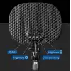 Coverzone Beyaz Sarı Led Aydınlatma Video ve Fotoğraf Çekimi için Sürekli Işık Youtuber Twich Yayın Işığı Ürün Göresel Fotoğraflama Tripodlu Aydınlatma 23cm SY-039 (SY-039)