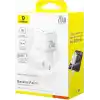 Baseus 20W Hızlı Şarj Cihazı, Palm 1C USB-C Duvar Adaptörü, BCT Soğutma Teknolojisi ve Akıllı Çip Koruması, Kompakt Şarj Başlığı, Beyaz