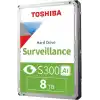 Toshiba MG10 8TB 7/24 Güvenlik ve Gözetim Yapay Zeka Destekli HDD 7200RPM 3.5 8TB S300 AI SATA-3 6GB/s 512MB