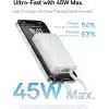 Baseus PicoGo 10.000 mAh 45W Taşınabilir Şarj Cihazı Beyaz