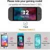 Aiziki [Nintendo Switch 2 için 2 Adet Koruyucu Temperli Cam [Kırılmaz TOP 9H Koruma] [Tam Ekran] Nintendo Switch 2 için Kırılmaz Koruyucu Cam HD Ekran Koruyucu Folyo
