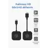Coverzone Kablosuz HD Görüntü Aktarıcı Seti USB-C TX RX | 1080P 60Hz Tak Çalıştır | Bilgisayar TV Bağlantı Kiti | İnternetsiz Ekran Yansıtma - S1 Type C