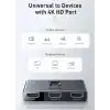 Baseus Matrix 2 in 1 Çok Fonksiyonlu Bilgisayar/Telefon HDMI Hub Adaptörü, Koyu Gri, HDMI Giriş Çıkış 4K & ARC, 4K 60 Hz Destekli, Seyahat Boy