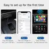 Carlinkit 5.0 CarPlay ve Android Auto Carplay ve Android Autolu otomobiller için kablosuz adaptör (üretim yılı: 2017-2023), sesli asistan, navigasyon, müzik