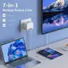 3 Ac Priz Soketli 3 USB+TYPE-C Akım Korumalı, 7 in 1 Priz, 16A Maks, 4000W
