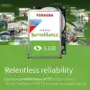 Toshiba S300 2 TB dahili sabit disk, gözetleme sistemleri için, HDD - Bulk (3,5 inç SATA 6 Gbit/s 5400 RPM 128 MB önbellek)