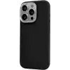 Minesk iPhone 17 Pro / 18 Pro için MagSafe ile Uyumlu Çizilmeyen ve Parmak İzi Tutmayan Deri Görünümlü Metal Tuşlu ve Metal Lens Çerçeveli Hybrid Silikon Kılıf (Siyah, 17 Pro/18 Pro)