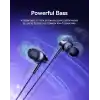 Baseus Encok HZ11 3.5mm Mikrofonlu Kulaklık-Siyah