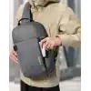 tomtoc Erkekler için Sling/Crossbody Çanta, 11–14 İnç Laptop, iPad ve Nintendo Switch 2 Uyumlu, Suya Dayanıklı, Göğüs/Omuz ve Günlük/Outdoor Sırt Çantası