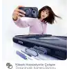 Minesk iPhone 17 Pro / 18 Pro için Özel Geliştirilmiş Kamera Çerçevesini de Koruyan, Arkası Şeffaf Polikarbonat Kenarları Silikon Magsafe ile Uyumlu Kılıf Akıllı Tasarım Kapak (Mavi, 17 Pro/18 Pro)