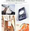 Minesk iPhone 17 Pro / 18 Pro için Özel Geliştirilmiş Kamera Çerçevesini de Koruyan, Arkası Şeffaf Polikarbonat Kenarları Silikon Magsafe ile Uyumlu Kılıf Akıllı Tasarım Kapak (Mavi, 17 Pro/18 Pro)