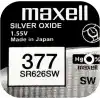 Maxell Sılver Oxide 377 SR626SW Pil 10lu Paket