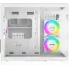 Nova Beyaz 3 Rgb Fanlı Temperli Cam Panel Boş m-ATX Gaming Oyuncu Bilgisayar Kasası