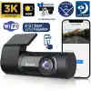 Kawa D6 3K 1620P WDR WiFi 145° Geniş Açı Lens Araç Kamerası + 32GB Hafıza kartı
