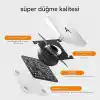 UnDePlus iPad Air 11inç M4/M3/M2 Air 4/5.Nesil 10.9 Klavyeli ile uyumlu Kılıf Magic Keyboard Touchpad Aydınlatmalı Klavye 2026-2024