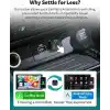 OTTOCAST Mini Pico, 2026 Yeniliği 2in1 Kablosuz CarPlay ve Android Auto Adaptörü Tek Dokunuşla Cihaz Değişimi, Tak ve Kullan, WiFi 6 ve Bluetooth 5.4, iPhone ve Android için Otomatik Bağlanır