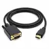 PrimeX PX-1440 1.8 Metre HDMI to VGA Görüntü Kablosu, HDMI Çıkıştan VGA Monitör Projeksiyona Dönüştürücü, PC Laptop PS5 Xbox Uyumlu, Full HD, Tek Yönlü