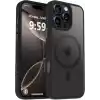URUCHI Güçlü Manyetik Telefon Kılıfı, [Mag-Safe ile Uyumlu] [Askeri Düzey Düşme Koruması] [Güçlü Silikon Kenarlar] İnce Yarı Saydam Mat Koruyucu Kılıf (Siyah, iPhone 15 6,1 inç)