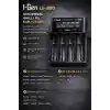 I-Gen Batteries Lii-800 Akıllı Li-ion Pil Şarj Cihazı, Type-C Girişli, LCD Ekranlı, 4 Slot Şarj, Li-ion & Ni-MH Uyumlu (18650/21700 / AA/AAA)