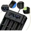 I-Gen Batteries Lii-800 Akıllı Li-ion Pil Şarj Cihazı, Type-C Girişli, LCD Ekranlı, 4 Slot Şarj, Li-ion & Ni-MH Uyumlu (18650/21700 / AA/AAA)