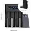 I-Gen Batteries Lii-800 Akıllı Li-ion Pil Şarj Cihazı, Type-C Girişli, LCD Ekranlı, 4 Slot Şarj, Li-ion & Ni-MH Uyumlu (18650/21700 / AA/AAA)