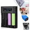 I-Gen Batteries Lii-800 Akıllı Li-ion Pil Şarj Cihazı, Type-C Girişli, LCD Ekranlı, 4 Slot Şarj, Li-ion & Ni-MH Uyumlu (18650/21700 / AA/AAA)