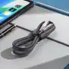 PDAteknoloji 2 in 2 65w USB Type-C ve Lighting ile Uyumlu Örgülü Şarj Ve Data Kablosu - 1.5m Siyah AZ-B10th (CAR PLAY DESTEKLER)