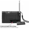 NS-8153 Taşınabilir Pilli Cep Radyosu Deprem Çantası Radyosu Am Fm SW-1-6 8 Bandlı Mini Radyo