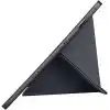 Aksesuarcim Samsung Galaxy Tab S10 Lite SM-X400 ile Uyumlu Kılıf Silikon Yumuşak Kalem Bölmeli Esnek 4 Farklı Stand Olabilen Tablet Kılıfı Siyah