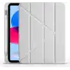 iPad 11.Nesil A16 11inç/10.Nesil 10.9 inç İle Uyumlu Kalemlikli, Uyku Modlu, Mıknatıslı, Üçgen Standlı, Darbeye Dayanıklı Kaplama Akıllı Kılıf (Gri, iPad 11.Nesil A16 11inç/10.Nesil 10.9)