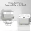 Minesk Airpods PRO 3 için Ultra Şeffaf Silikon Kılıf Darbe Emici Köşeler ile Mükemmel Koruma ve Yüksek Kaliteli Taşıma Karabinalı Airpods Pro 3. Nesil Kılıfı (Gri Şeffaf, Airpods PRO 3)