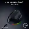 Razer Pro Click V2 Vertical - Sağ elini kullanan kullanıcılar için dikey ergonomik kablosuz fare - AI İstemi Yardımı - 30K Optik Sensör - Windows & Mac (9 aya kadar pil ömrü) Siyah