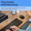 HP S1000 Plus Sessiz USB Kablosuz Bilgisayar Sessiz Fare 1600DPI USB Mouse