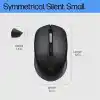 HP S1000 Plus Sessiz USB Kablosuz Bilgisayar Sessiz Fare 1600DPI USB Mouse