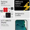 Nothing Phone (3a) 128 GB - 32 MP ön kameralı akıllı telefon, 30 x ultra zoom, 50 W hızlı şarj ve 6,77 inç, 120 Hz AMOLED ekran - siyah