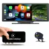 10 Süper HD IPS Dokunmatik Ekran Akıllı Ekran Araba Stereo Ön Kaydedici Dahili 12V-24V Kamyon Van Kablosuz Carplay Android Otomatik Bluetooth 5.0 Handsfree AHD Kamera