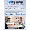 AI Çeviri Kulaklığı, 164 Dil Anlık Çeviri, Bluetooth 5.4 Açık Kulak Kablosuz Kulaklık, ENC Gürültü Azaltma, 20 Saat+ Pil Ömrü, Android ve iPhone Uyumlu (siyah)