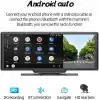 10 Süper HD IPS Dokunmatik Ekran Akıllı Ekran Araba Stereo Ön Kaydedici Dahili 12V-24V Kamyon Van Kablosuz Carplay Android Otomatik Bluetooth 5.0 Handsfree AHD Kamera