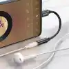 Baseus L54 USB-C - 3,5 mm Kulaklık Adaptörü, 24 bit/48 kHz DAC, Siyah